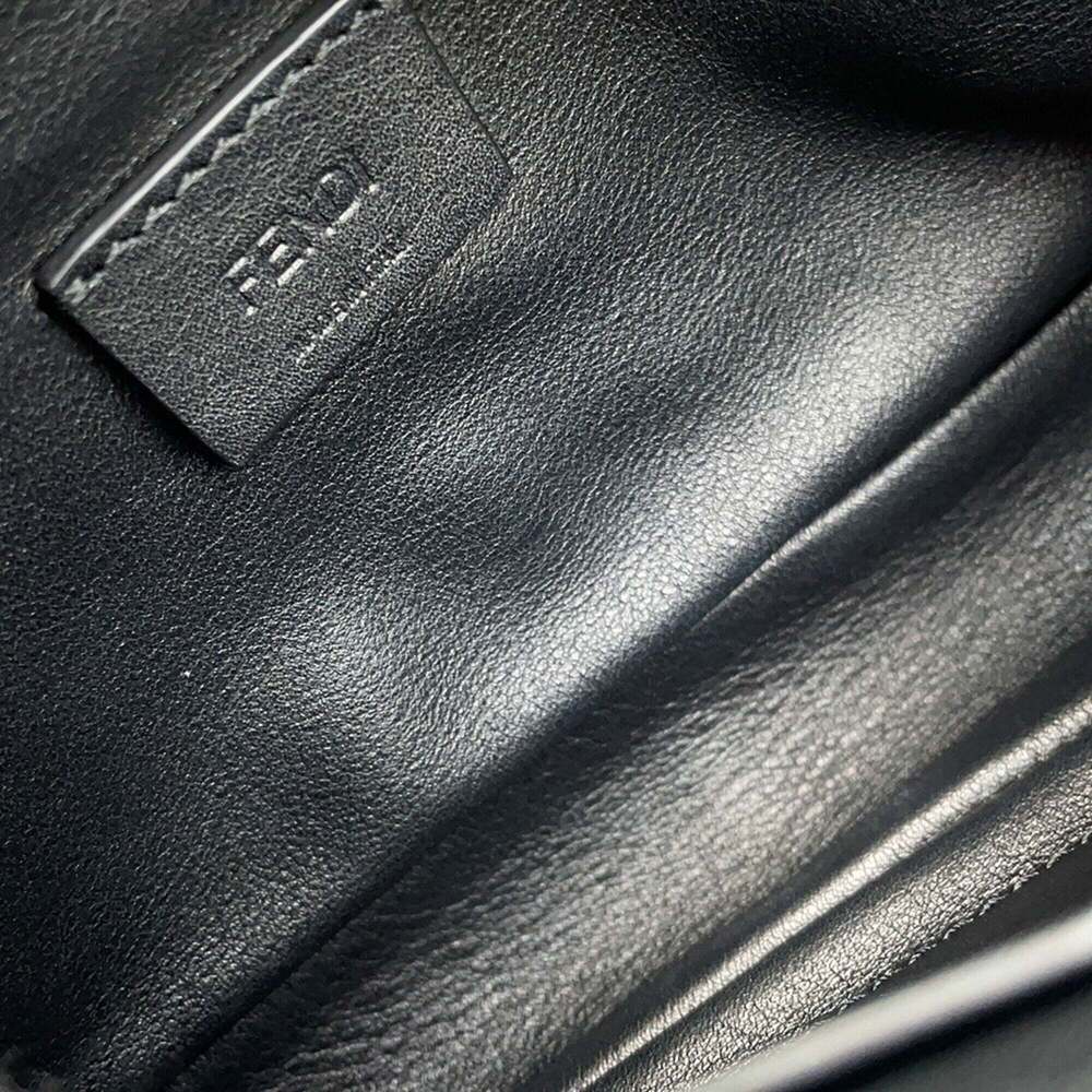 Fendi Zucca pattern baguette mini handbag, sheepskin and leather, 8BS017, FEN... - Picture 11 of 15